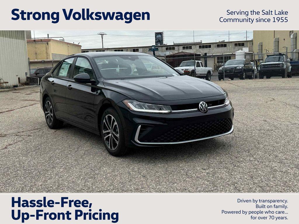Deep Black Pearl 2026 Volkswagen Jetta Sedan Front-Wheel Drive Automatic