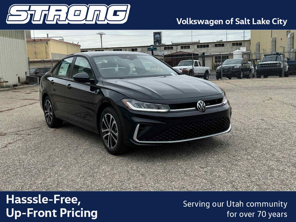 Deep Black Pearl 2026 Volkswagen Jetta Sedan Front-Wheel Drive Automatic