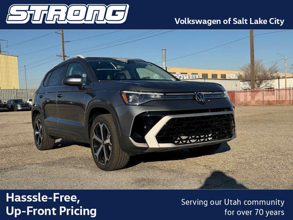 Platinum Gray Metallic 2026 Volkswagen Taos SUV / Crossover All-Wheel Drive Automatic