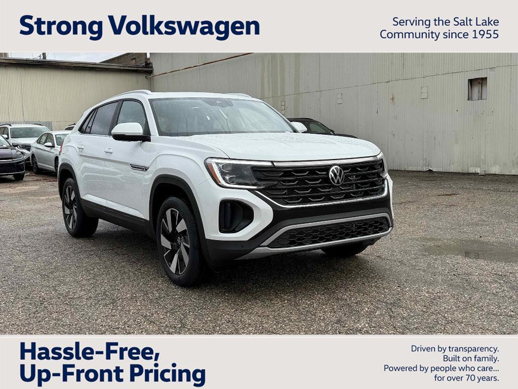 Opal White Pearl 2026 Volkswagen Atlas Cross Sport SE 4Motion with Technology SUV / Crossover All-Wheel Drive Automatic