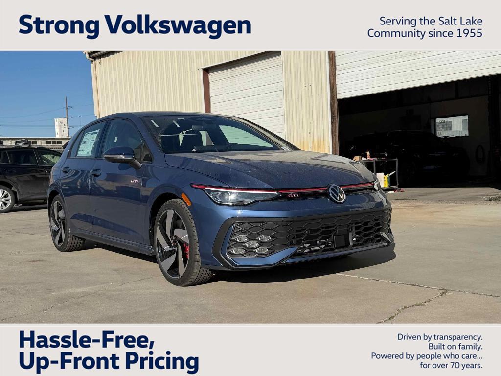 slate blue metallic 2026 Volkswagen Golf GTI S FWD Hatchback Front-Wheel Drive Automatic
