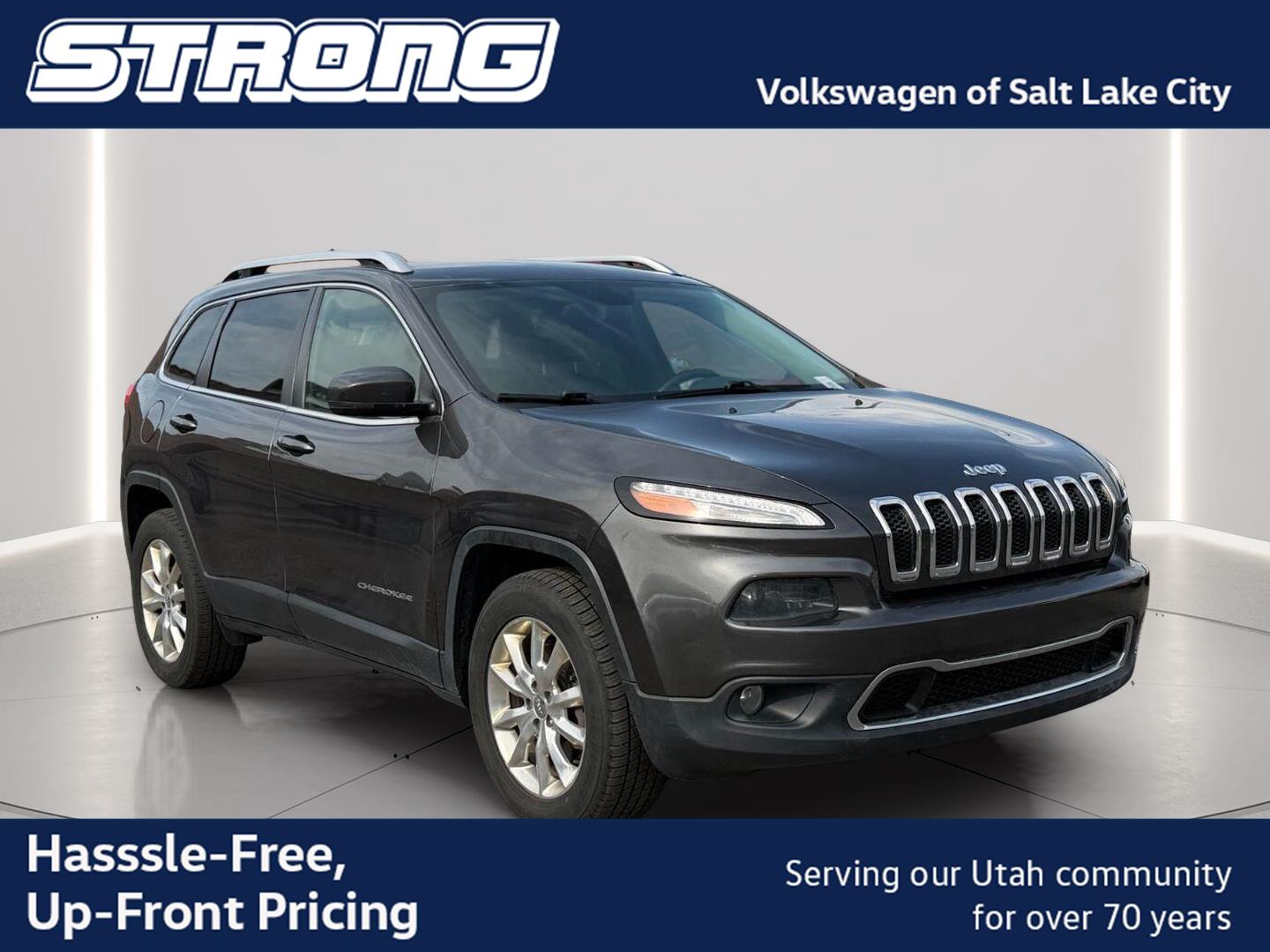 Gray (Granite Crystal Metallic Clearcoat) 2015 Jeep Cherokee SUV / Crossover Four-Wheel Drive 9-Speed Automatic