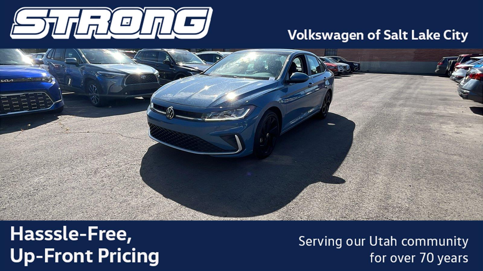 Monterey Blue 2025 Volkswagen Jetta Sedan Front-Wheel Drive Automatic