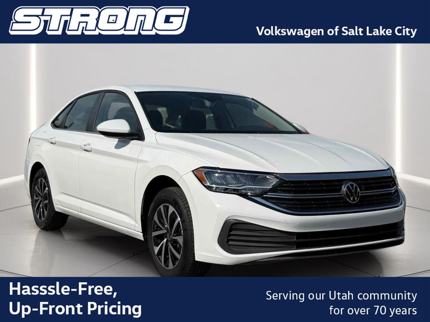 Pure White 2024 Volkswagen Jetta Sedan Front-Wheel Drive Automatic