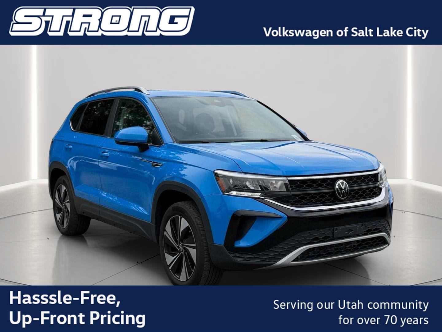 Cornflower Blue 2024 Volkswagen Taos SUV / Crossover All-Wheel Drive Automatic