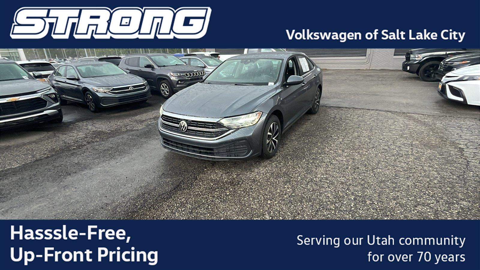 Platinum Gray Metallic 2023 Volkswagen Jetta Sedan Front-Wheel Drive Automatic