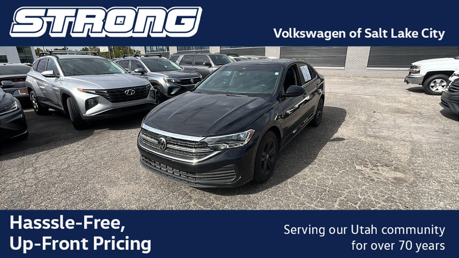 Deep Black Pearl 2023 Volkswagen Jetta Sedan Front-Wheel Drive Automatic
