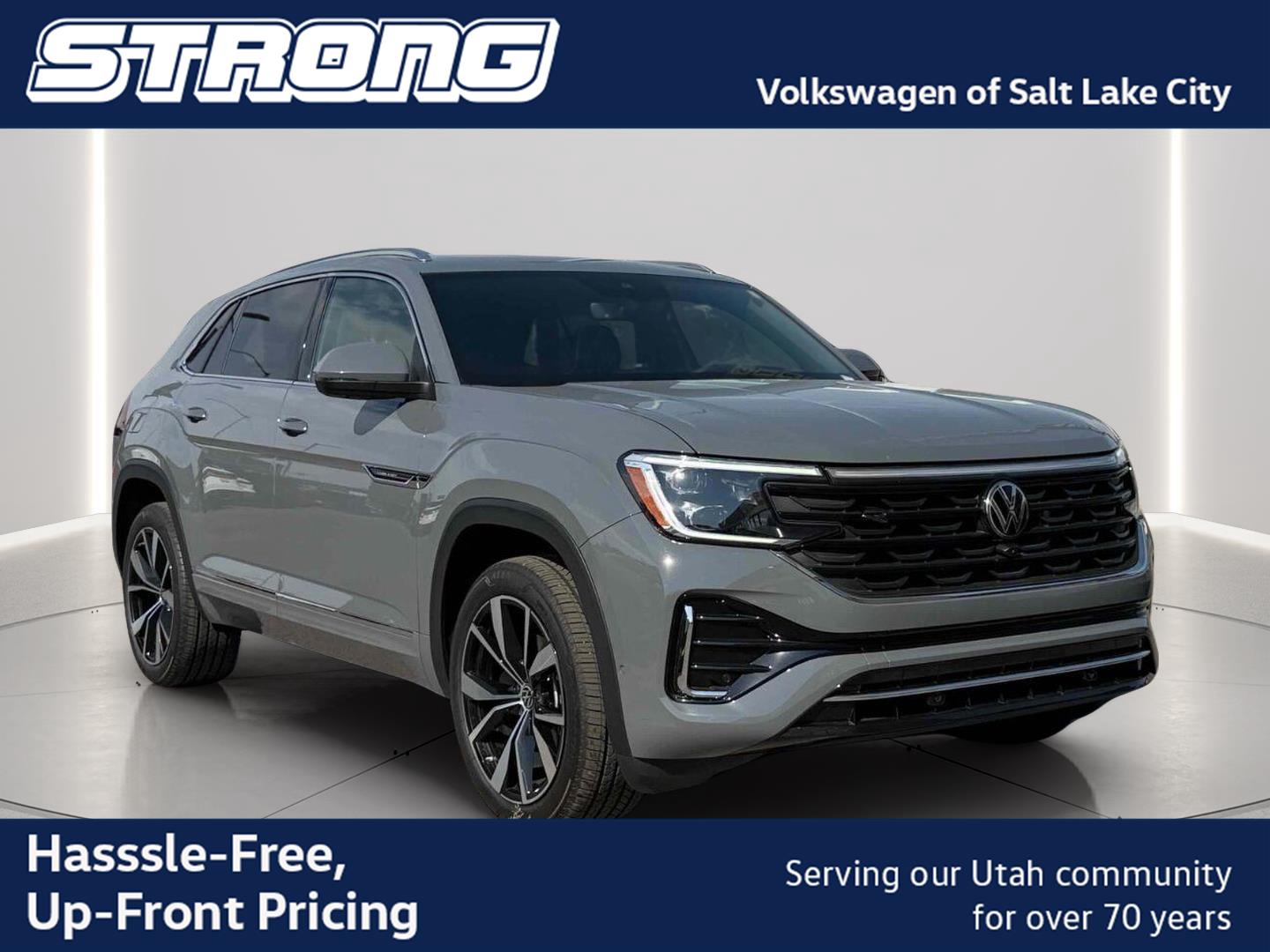 Pure Gray 2026 Volkswagen Atlas Cross Sport SUV / Crossover All-Wheel Drive Automatic