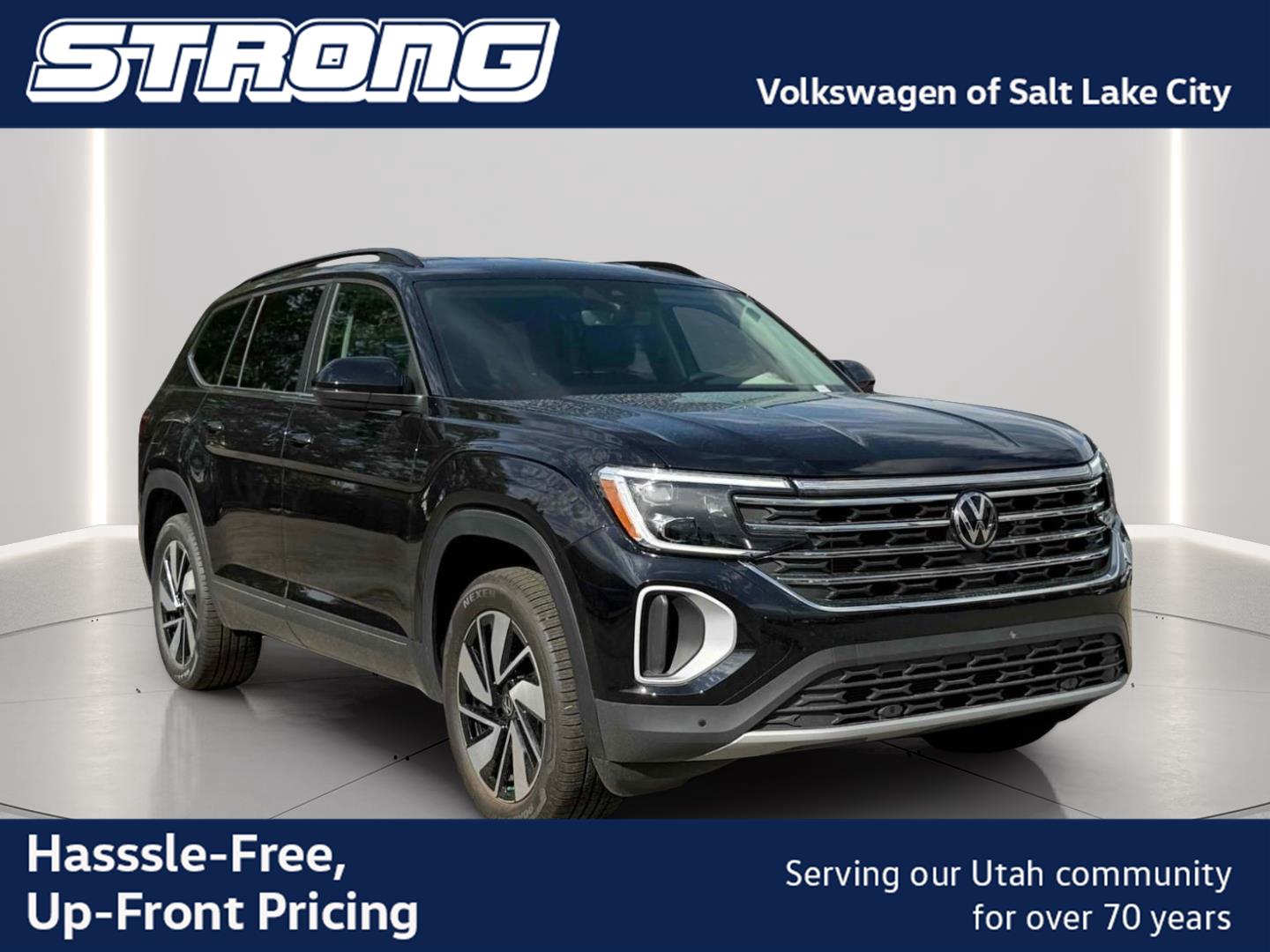 Deep Black Pearl 2026 Volkswagen Atlas SUV / Crossover All-Wheel Drive Automatic