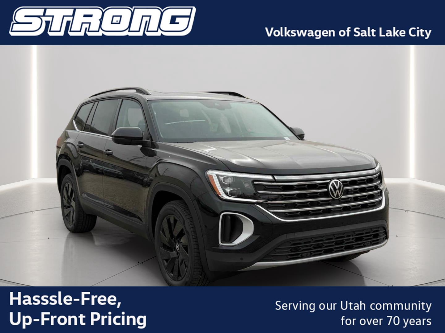 Deep Black Pearl 2026 Volkswagen Atlas SUV / Crossover All-Wheel Drive Automatic