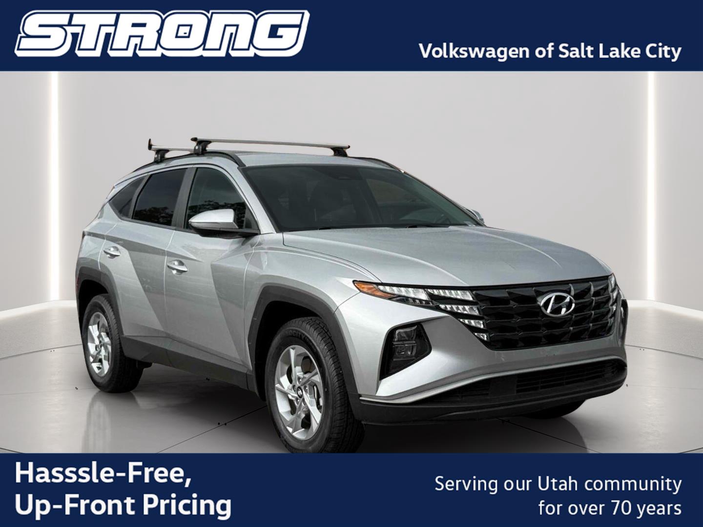 Shimmering Silver 2022 Hyundai Tucson SUV / Crossover All-Wheel Drive Automatic