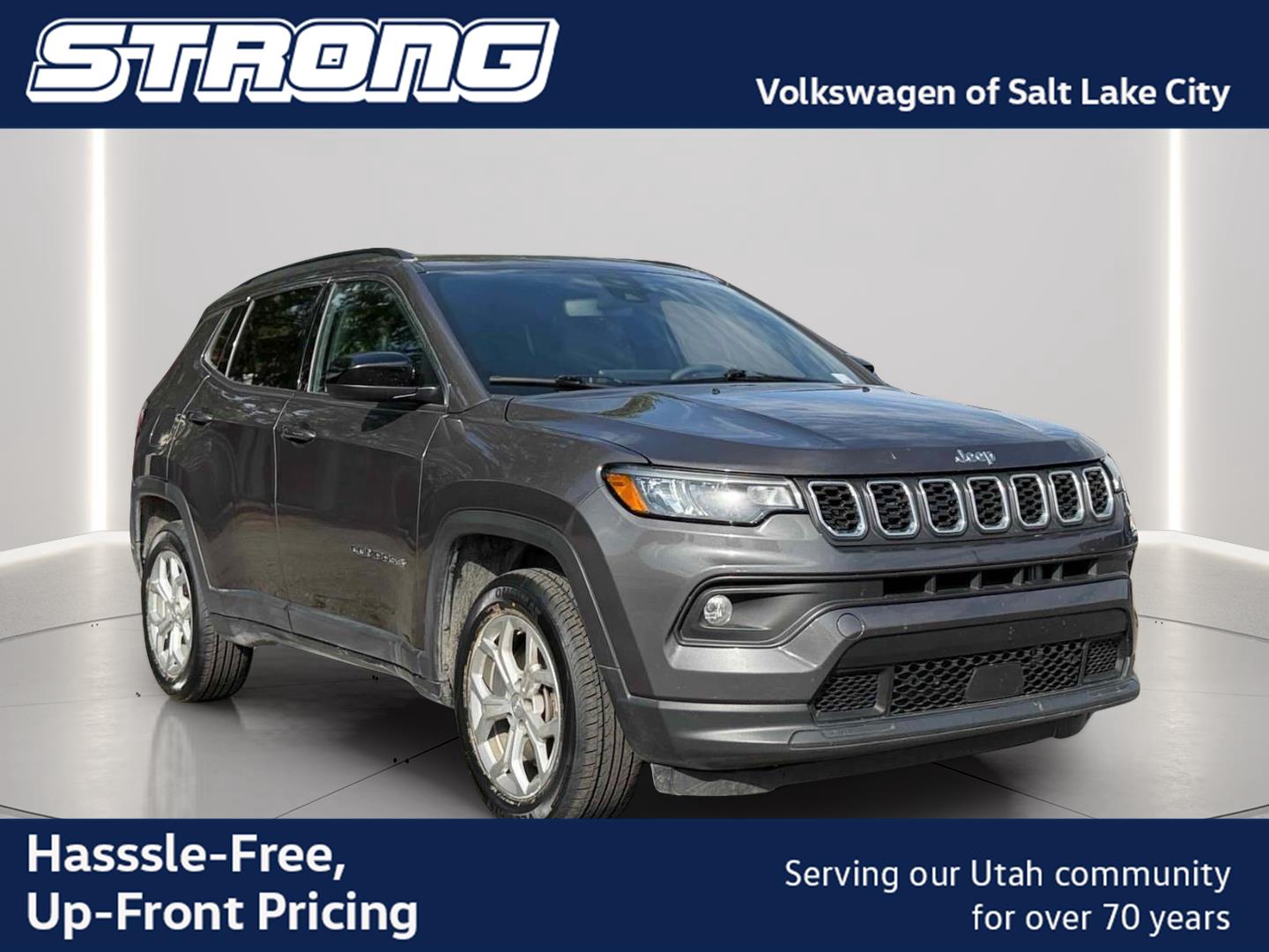 Baltic Gray Metallic Clearcoat 2024 Jeep Compass SUV / Crossover Four-Wheel Drive 8-Speed Automatic