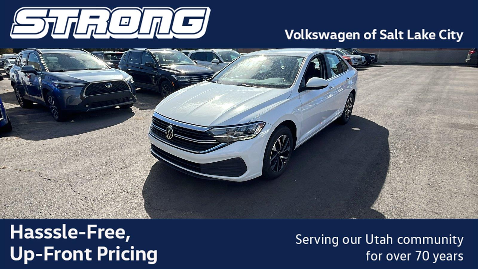 Pure White 2024 Volkswagen Jetta Sedan Front-Wheel Drive Automatic