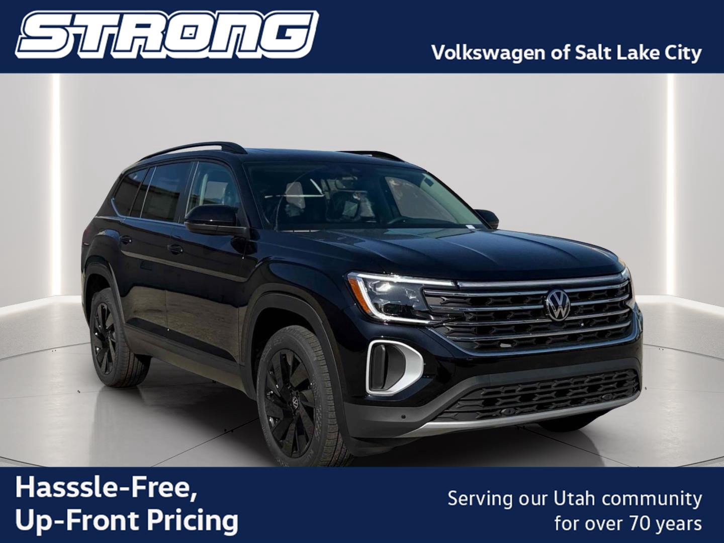 Deep Black Pearl 2026 Volkswagen Atlas SUV / Crossover All-Wheel Drive Automatic