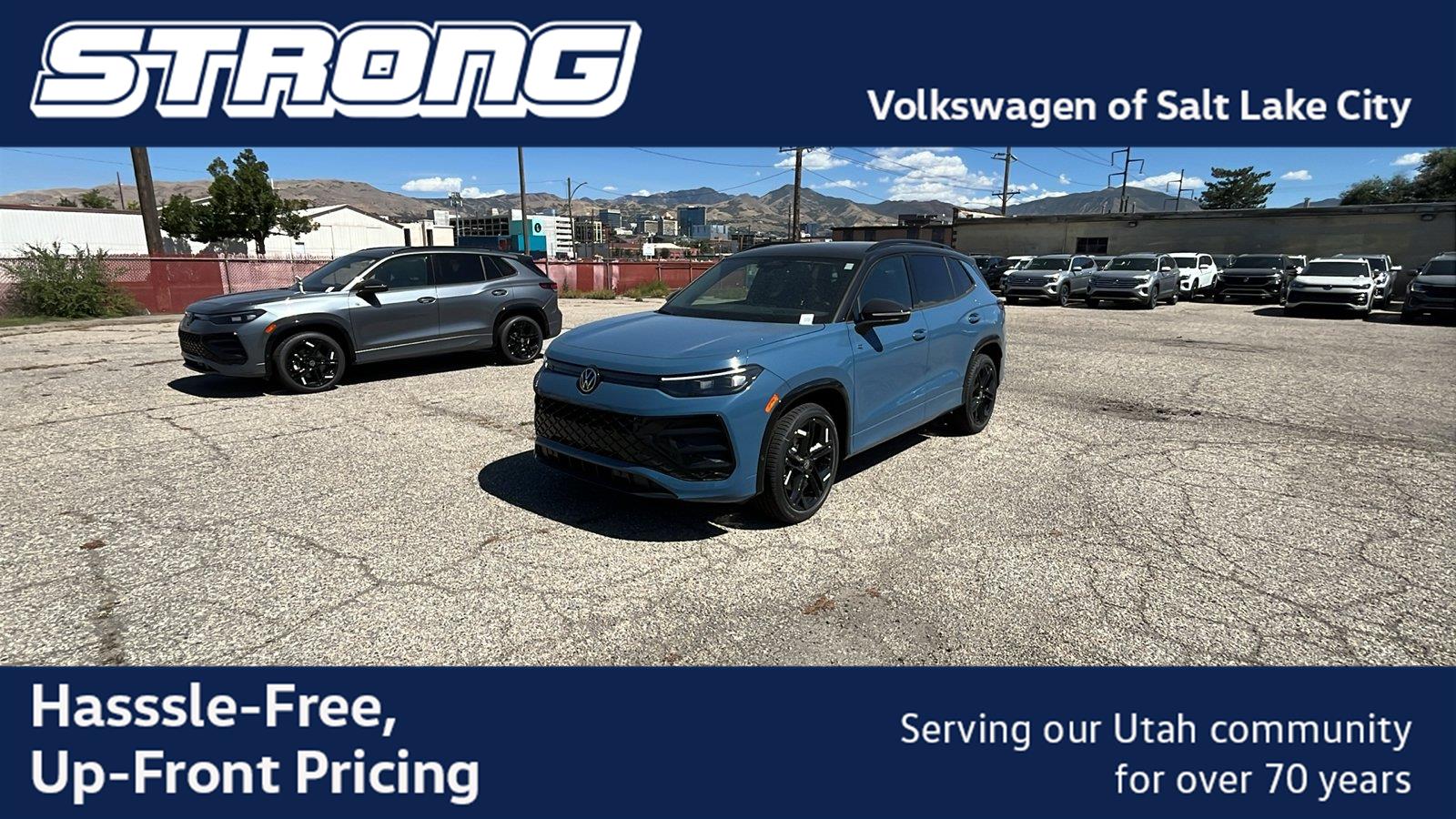 Monterey Blue w/Deep Black Roof 2026 Volkswagen Tiguan SUV / Crossover All-Wheel Drive Automatic