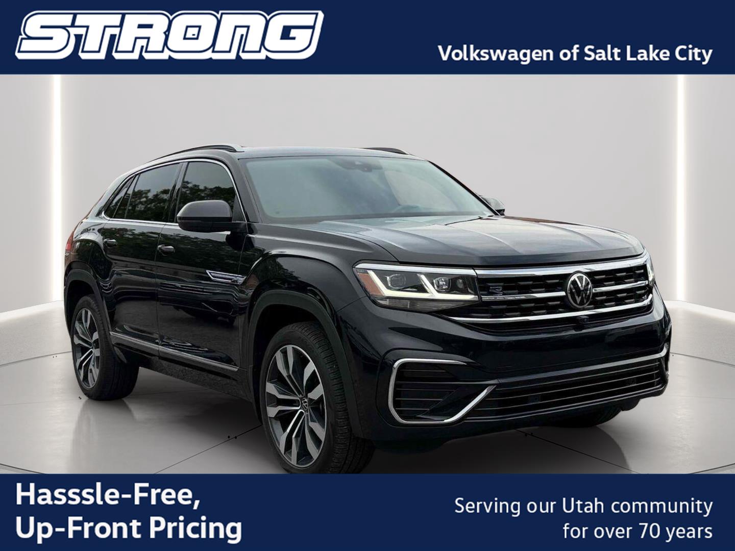 Deep Black Pearl 2022 Volkswagen Atlas Cross Sport SUV / Crossover All-Wheel Drive Automatic