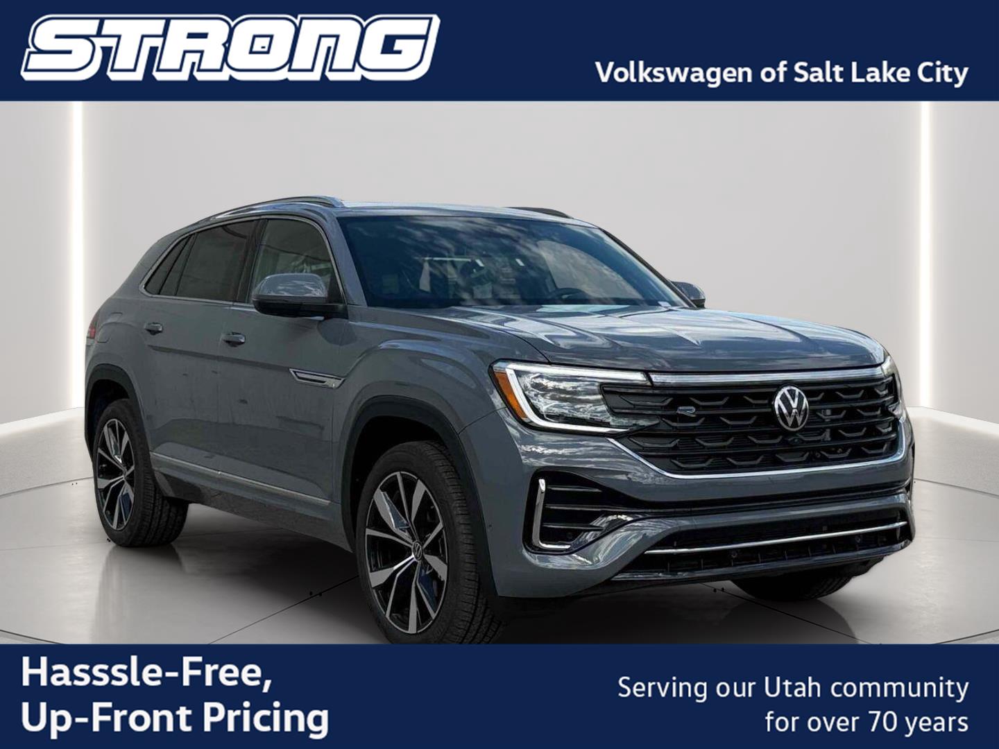 Pure Gray 2026 Volkswagen Atlas Cross Sport SUV / Crossover All-Wheel Drive Automatic