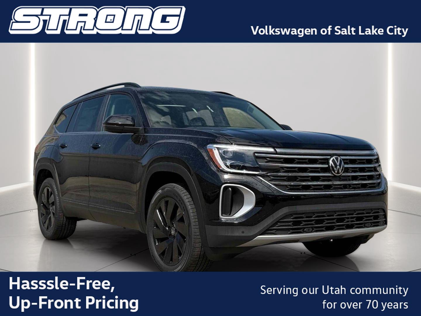 Deep Black Pearl 2026 Volkswagen Atlas SUV / Crossover All-Wheel Drive Automatic