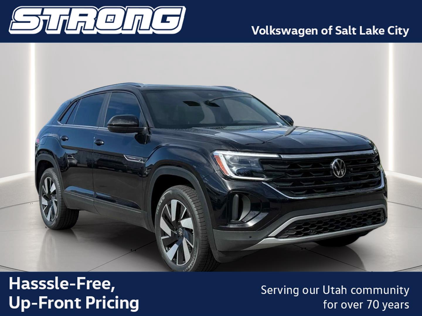 Deep Black Pearl 2026 Volkswagen Atlas Cross Sport SUV / Crossover All-Wheel Drive Automatic