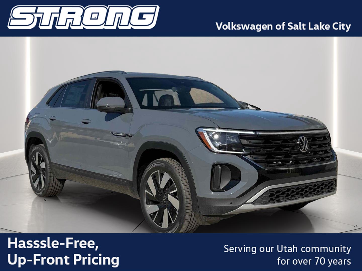 Pure Gray 2026 Volkswagen Atlas Cross Sport SUV / Crossover All-Wheel Drive Automatic
