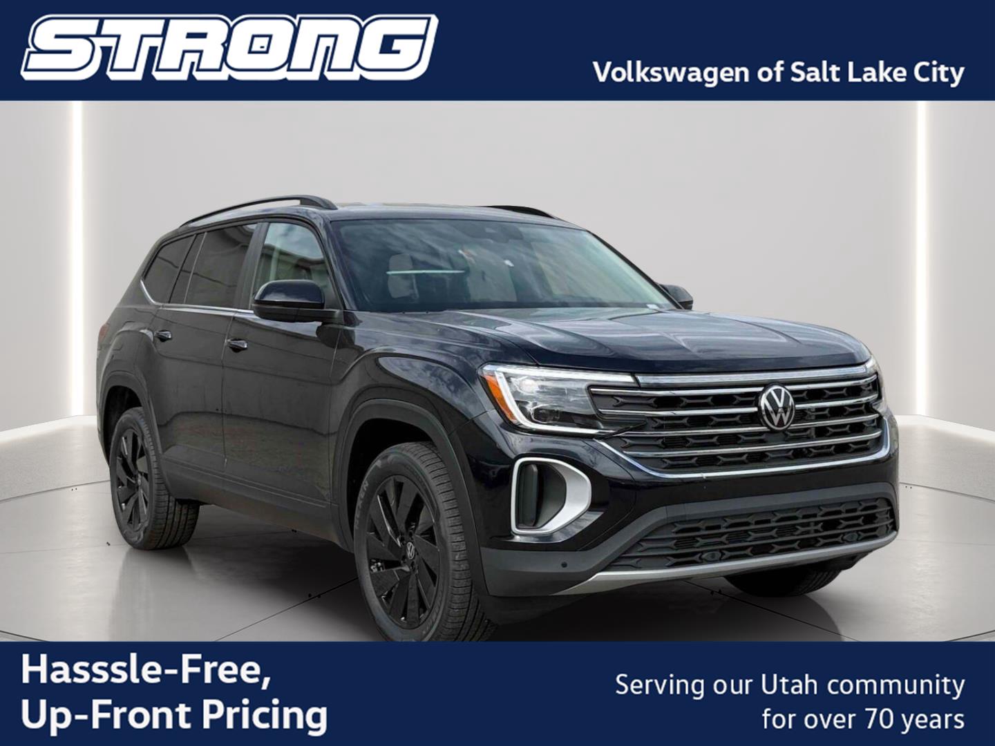 Deep Black Pearl 2026 Volkswagen Atlas SUV / Crossover All-Wheel Drive Automatic