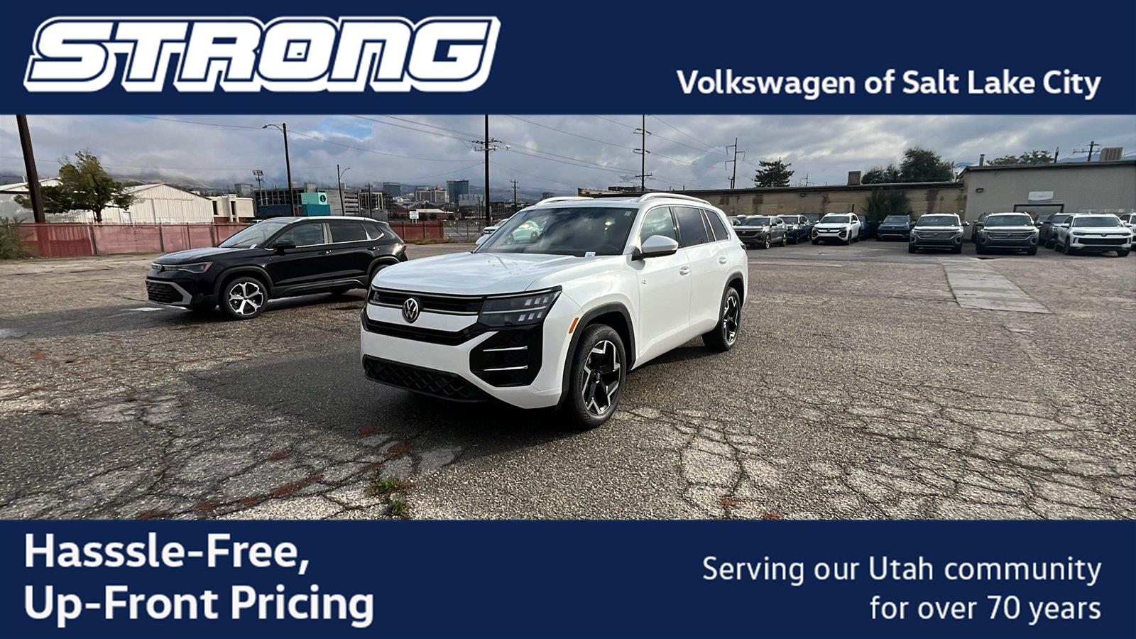 Opal White Pearl 2027 Volkswagen Atlas SUV / Crossover All-Wheel Drive Automatic