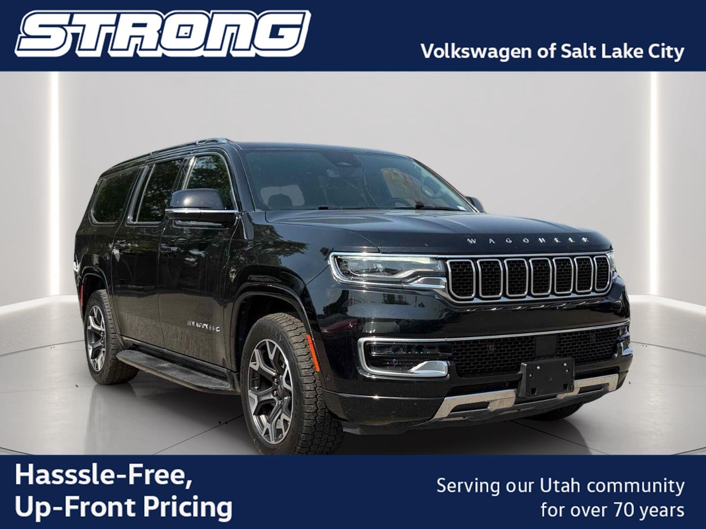 Diamond Black Crystal Pearlcoat 2024 Jeep Wagoneer L SUV / Crossover Four-Wheel Drive 8-Speed Automatic