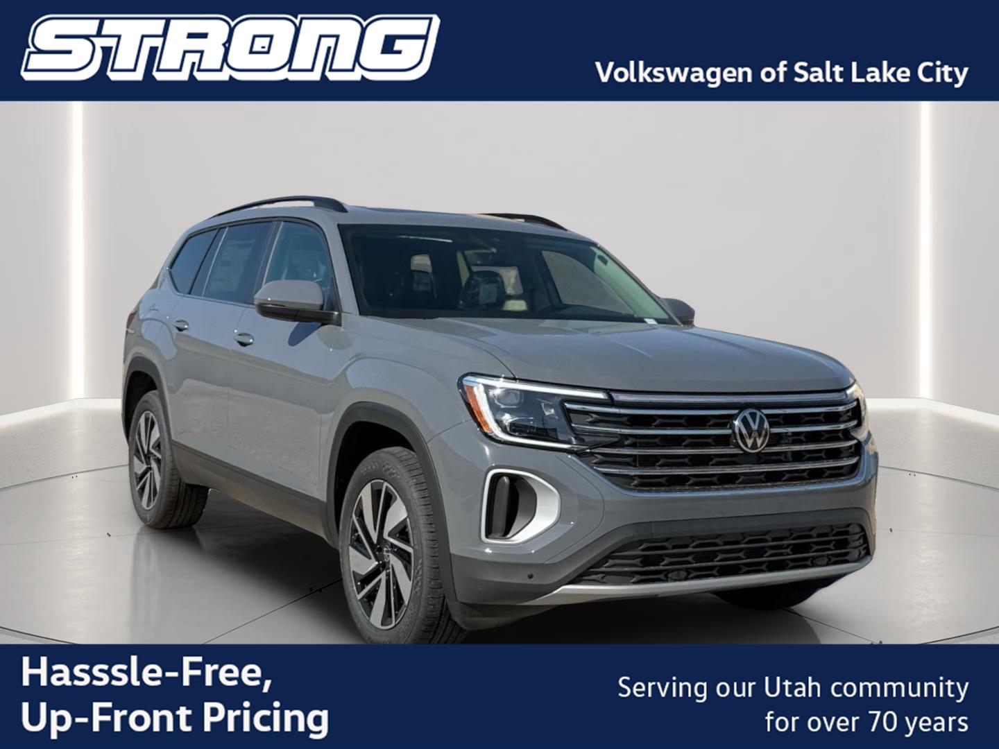 Pure Gray 2026 Volkswagen Atlas SUV / Crossover All-Wheel Drive Automatic
