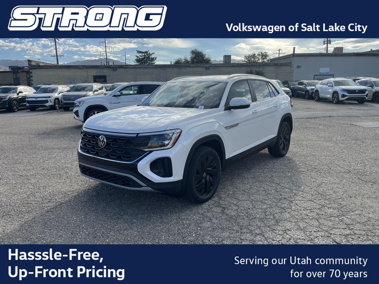 Opal White Pearl 2026 Volkswagen Atlas Cross Sport SUV / Crossover All-Wheel Drive Automatic