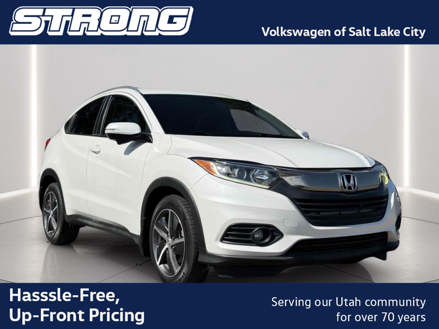 Platinum White Pearl 2022 Honda HR-V SUV / Crossover Front-Wheel Drive Continuously Variable Transmission