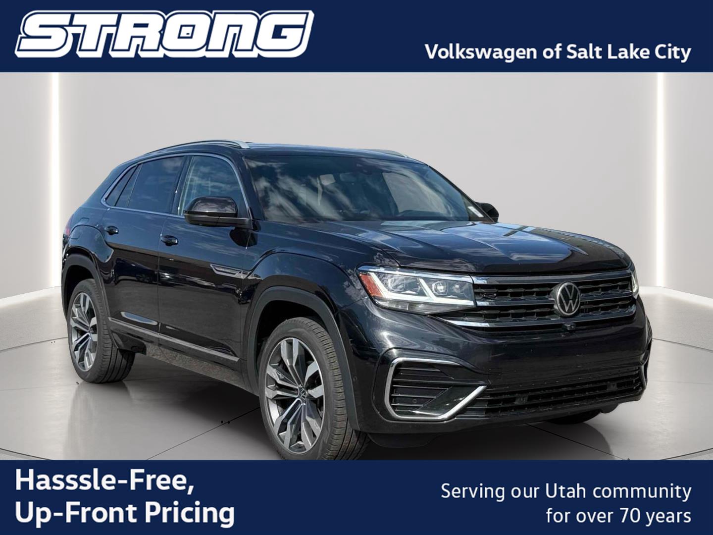 Deep Black Pearl 2022 Volkswagen Atlas Cross Sport SUV / Crossover All-Wheel Drive Automatic