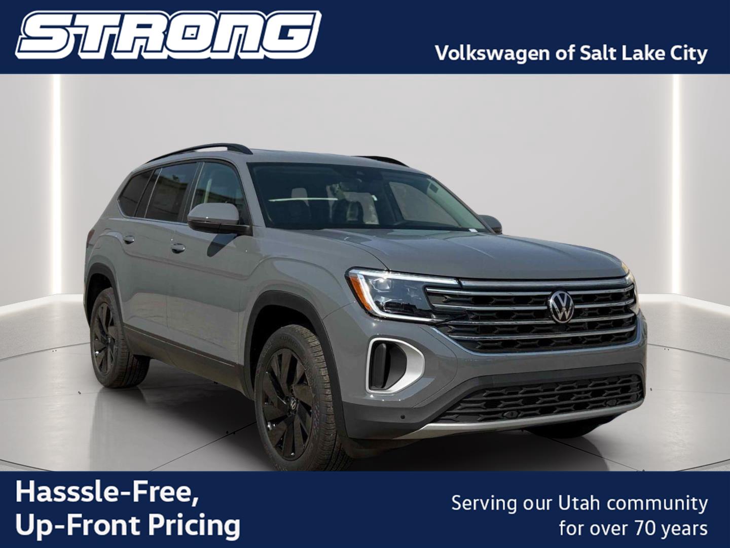 Pure Gray 2026 Volkswagen Atlas SUV / Crossover All-Wheel Drive Automatic
