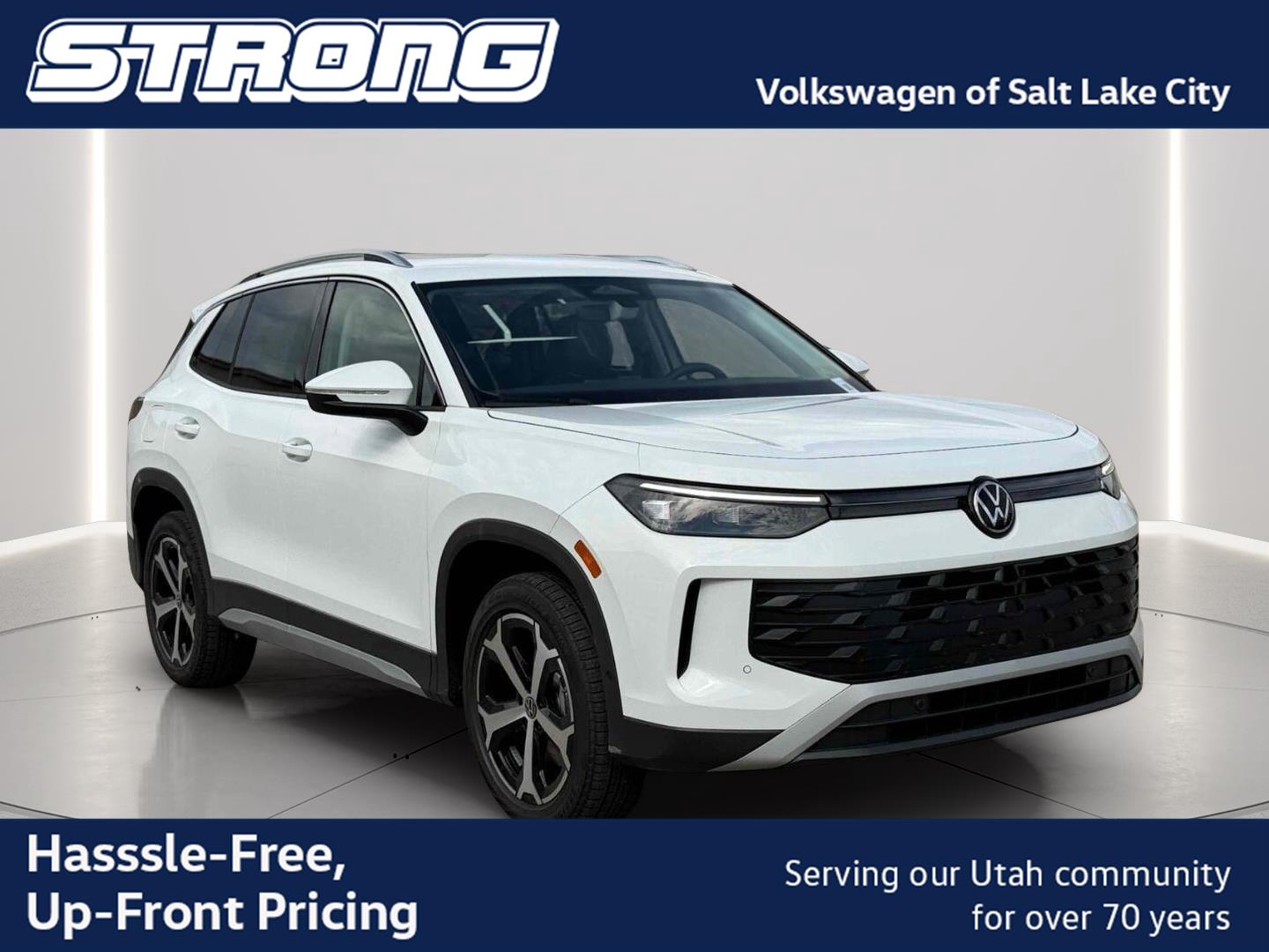 Pure White 2026 Volkswagen Tiguan SUV / Crossover All-Wheel Drive Automatic