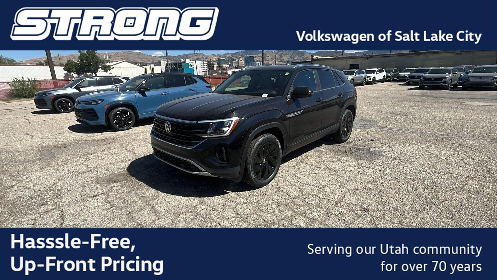 Deep Black Pearl 2026 Volkswagen Atlas Cross Sport SUV / Crossover All-Wheel Drive Automatic