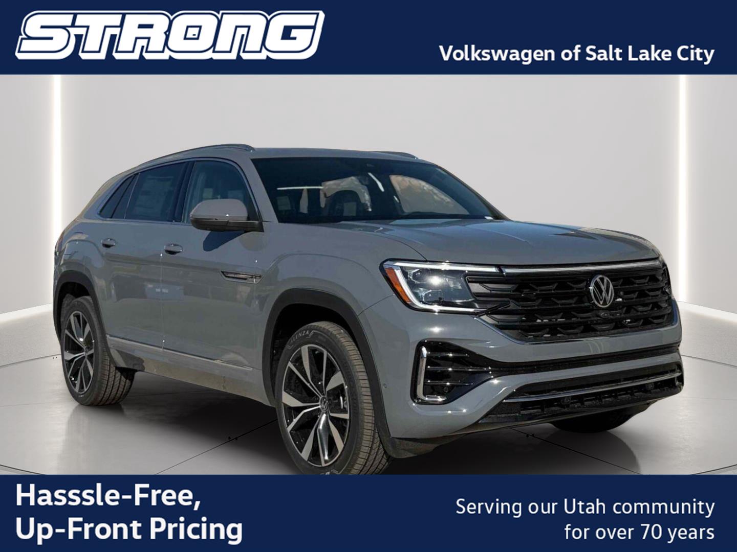 Pure Gray 2026 Volkswagen Atlas Cross Sport SUV / Crossover All-Wheel Drive Automatic