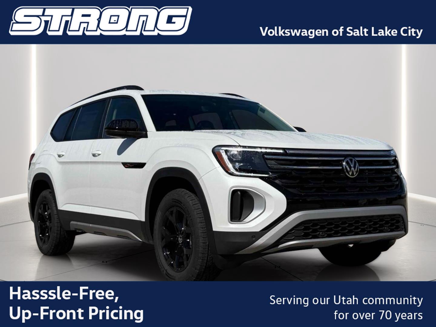 Opal White Pearl 2026 Volkswagen Atlas SUV / Crossover All-Wheel Drive Automatic