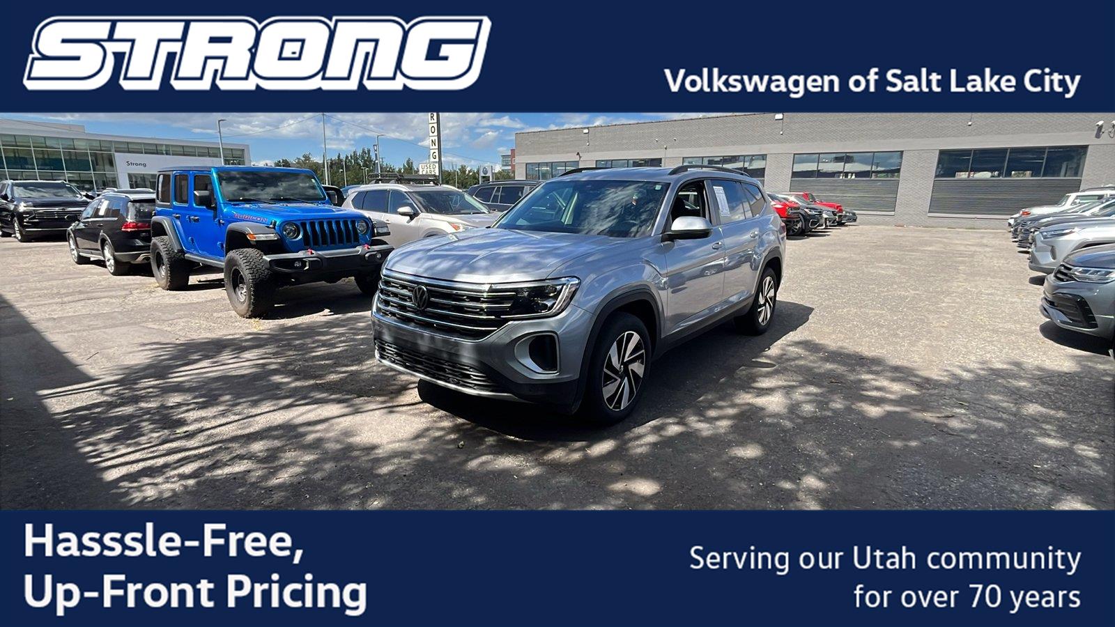 Silver Mist Metallic 2026 Volkswagen Atlas SUV / Crossover All-Wheel Drive Automatic