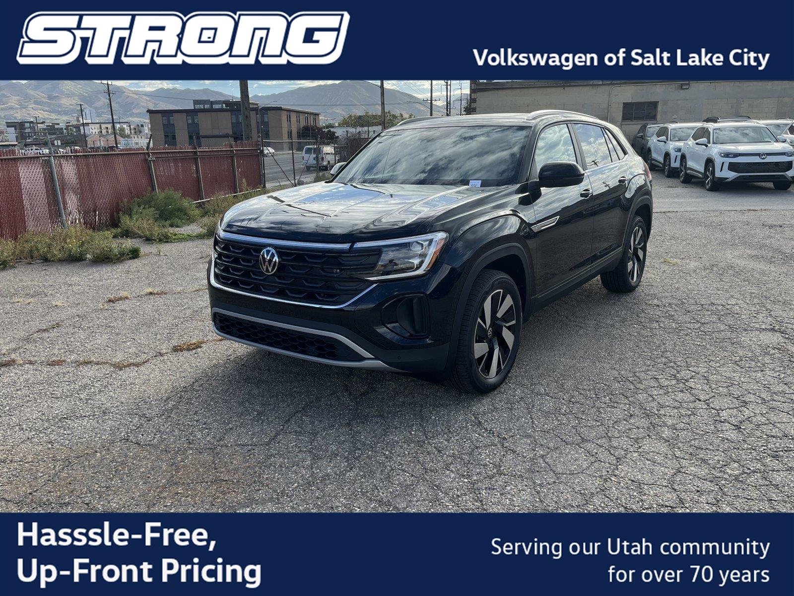 Deep Black Pearl 2026 Volkswagen Atlas Cross Sport SUV / Crossover All-Wheel Drive Automatic