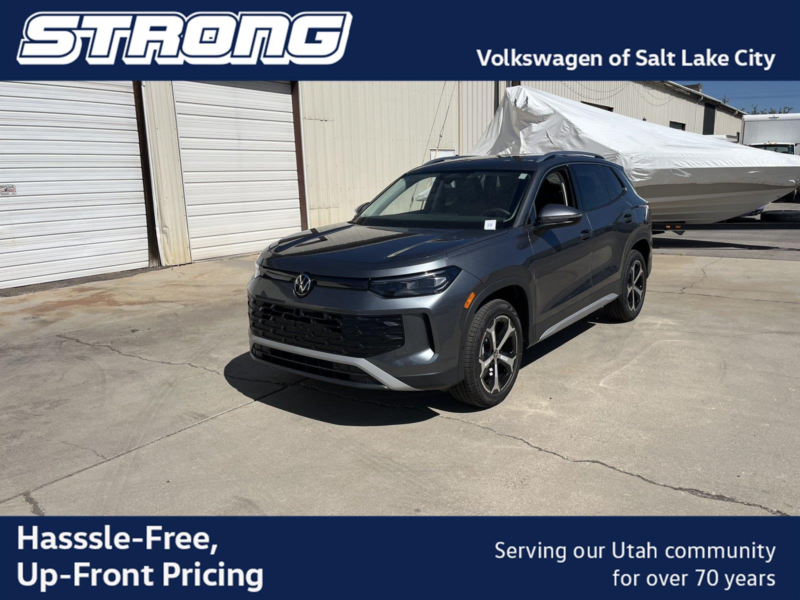 Platinum Gray Metallic 2026 Volkswagen Tiguan SUV / Crossover All-Wheel Drive Automatic
