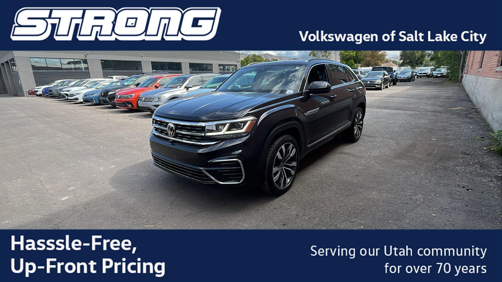 Deep Black Pearl 2023 Volkswagen Atlas Cross Sport SUV / Crossover All-Wheel Drive Automatic