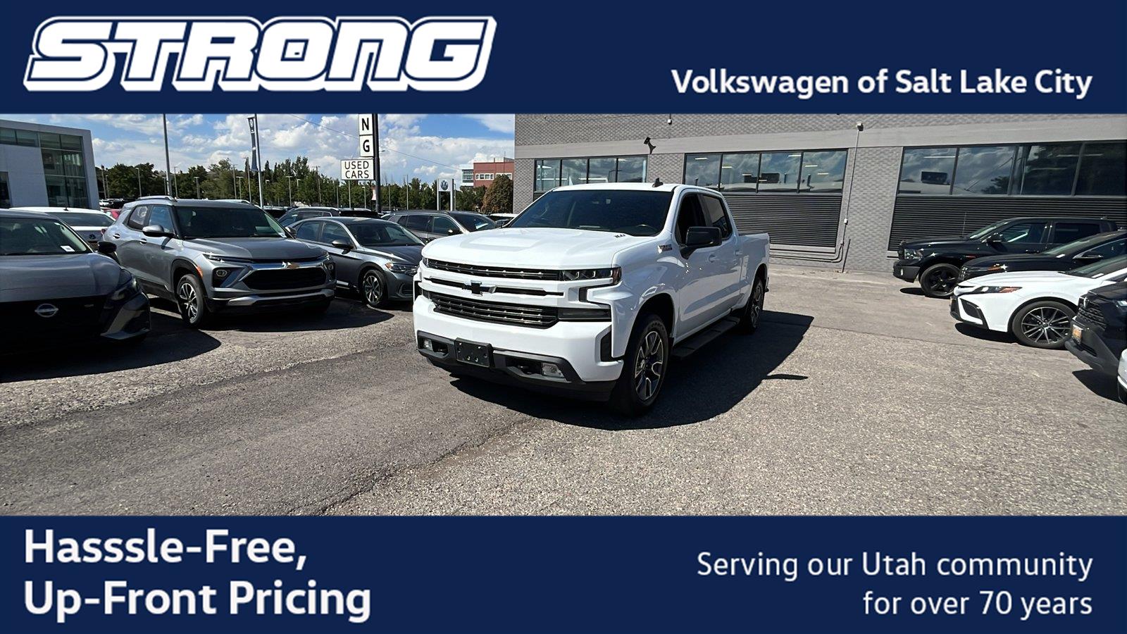 Summit White 2020 Chevrolet Silverado 1500 Pickup Truck Four-Wheel Drive Automatic