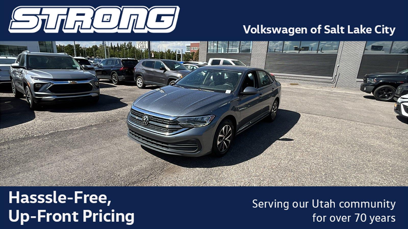 Platinum Gray Metallic 2023 Volkswagen Jetta Sedan Front-Wheel Drive Manual
