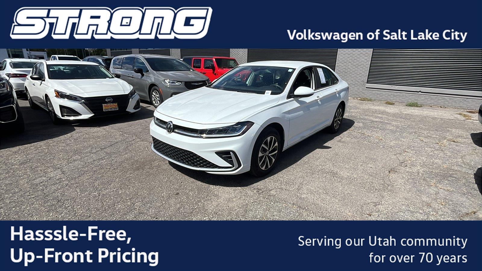 Pure White 2026 Volkswagen Jetta Sedan Front-Wheel Drive Automatic