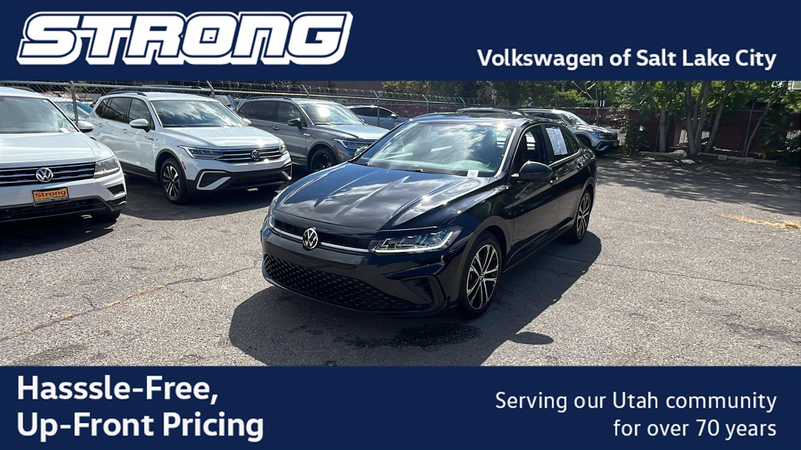 Deep Black Pearl 2026 Volkswagen Jetta Sedan Front-Wheel Drive Automatic