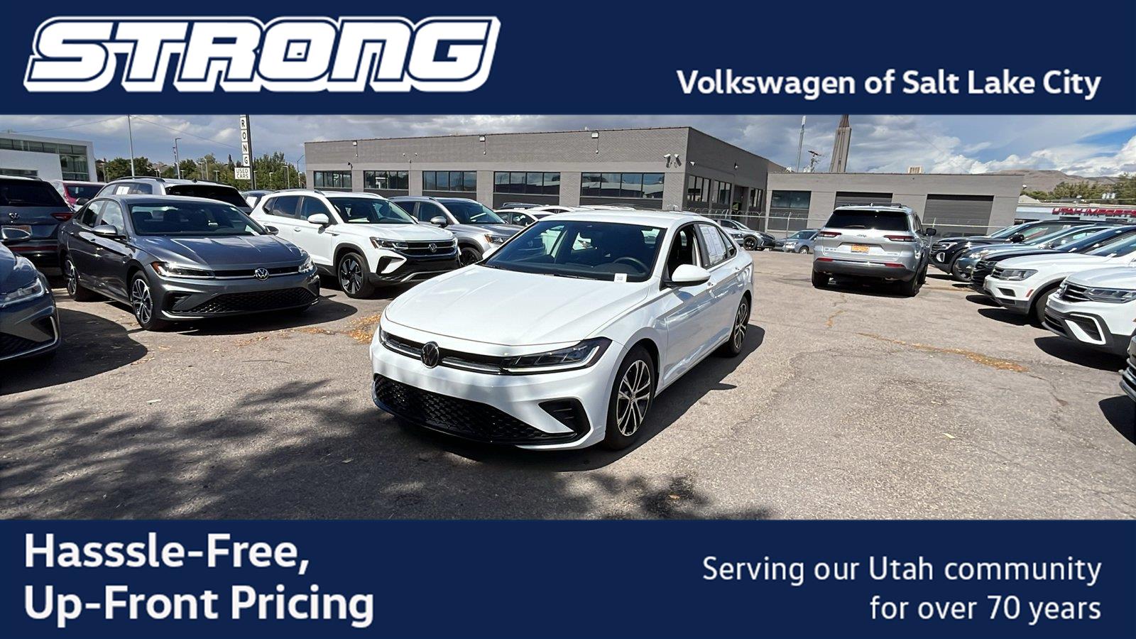 Pure White 2026 Volkswagen Jetta Sedan Front-Wheel Drive Automatic