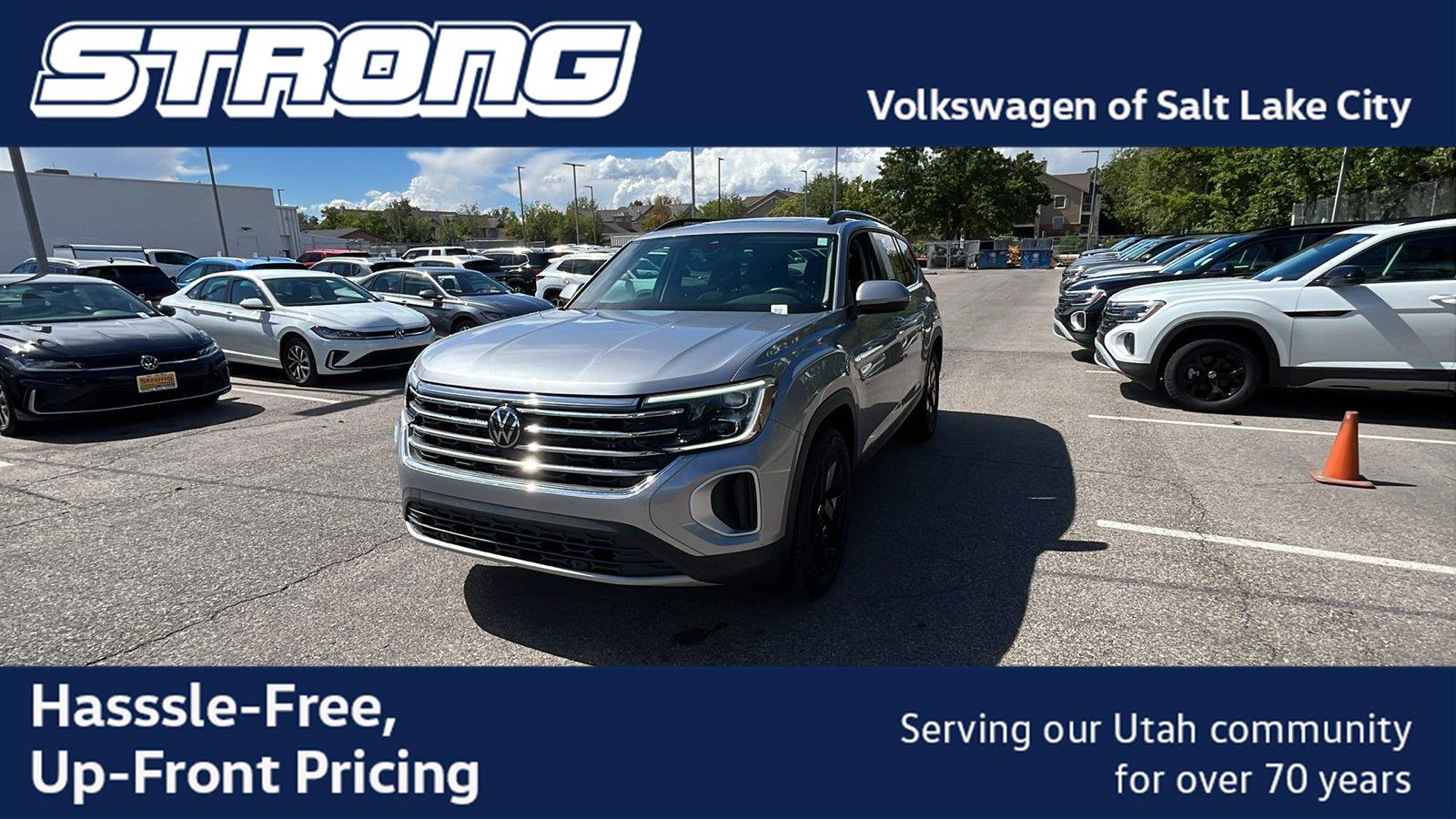 Silver Mist Metallic 2026 Volkswagen Atlas SUV / Crossover All-Wheel Drive Automatic