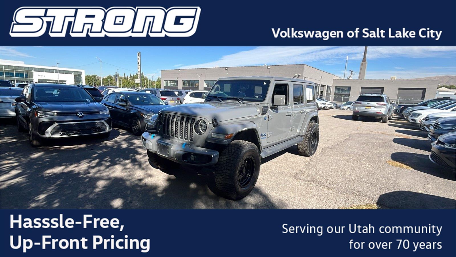 Sting-Gray Clearcoat 2022 Jeep Wrangler 4xe SUV / Crossover Four-Wheel Drive 8-Speed Automatic