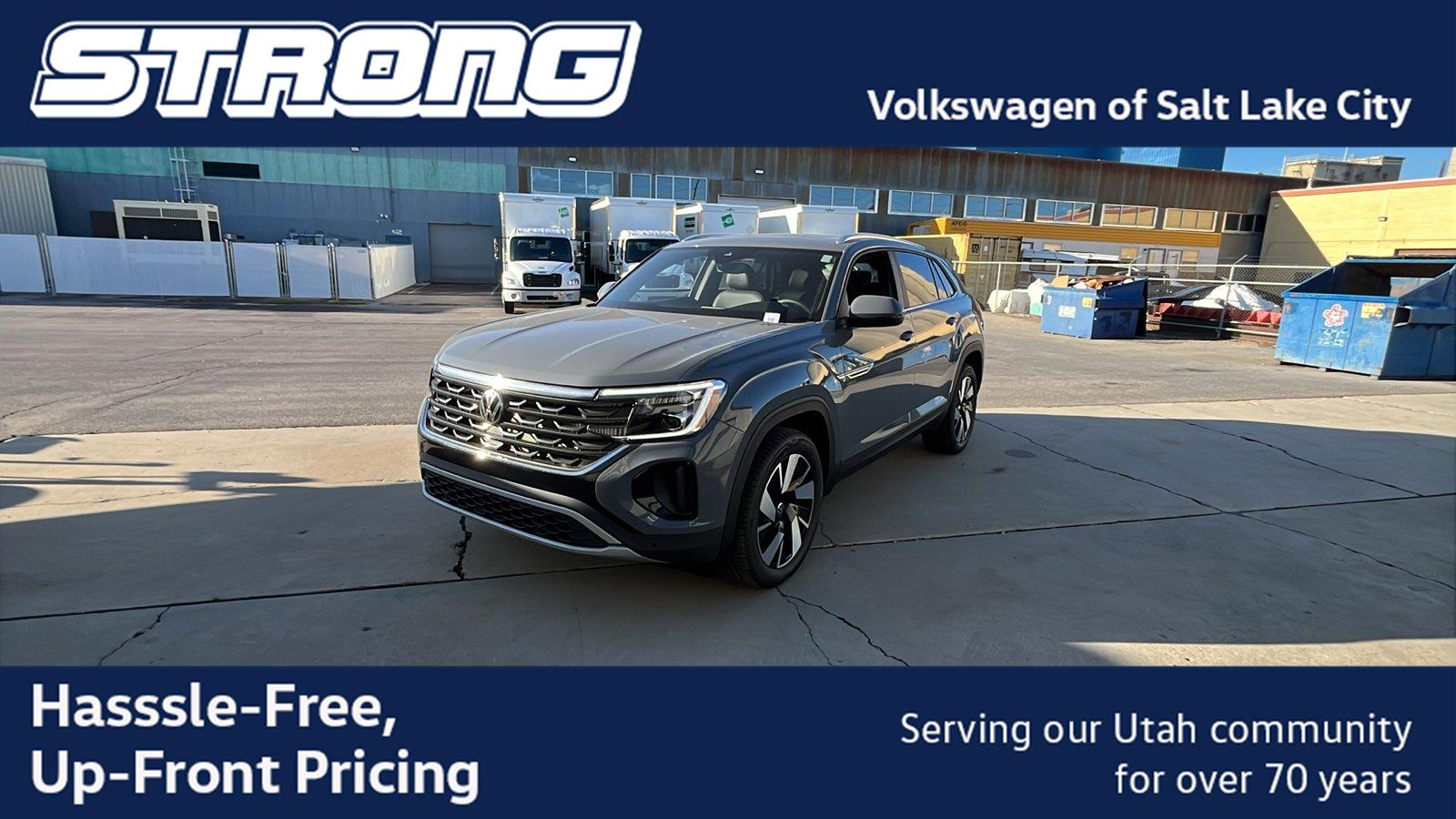 Pure Gray 2026 Volkswagen Atlas Cross Sport SUV / Crossover All-Wheel Drive Automatic