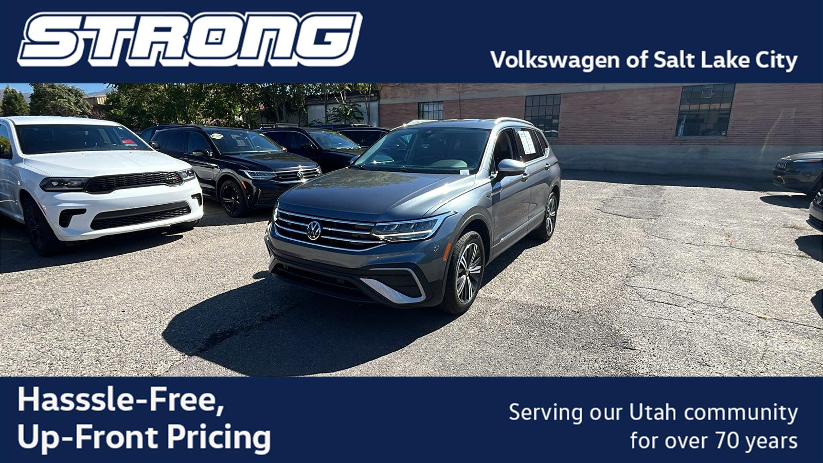 Platinum Gray Metallic 2024 Volkswagen Tiguan SUV / Crossover All-Wheel Drive Automatic