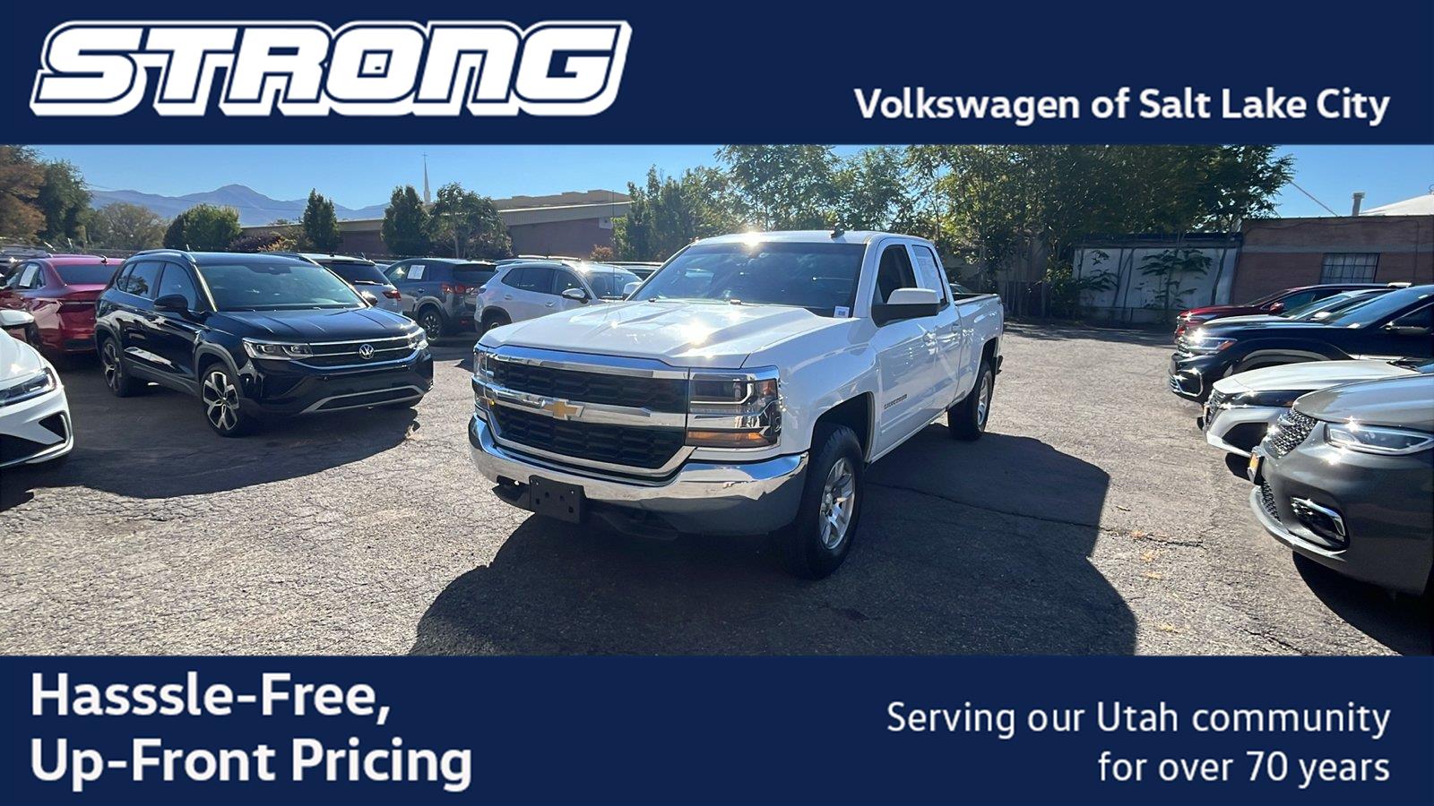 Summit White 2018 Chevrolet Silverado 1500 Pickup Truck Four-Wheel Drive 6-Speed Automatic